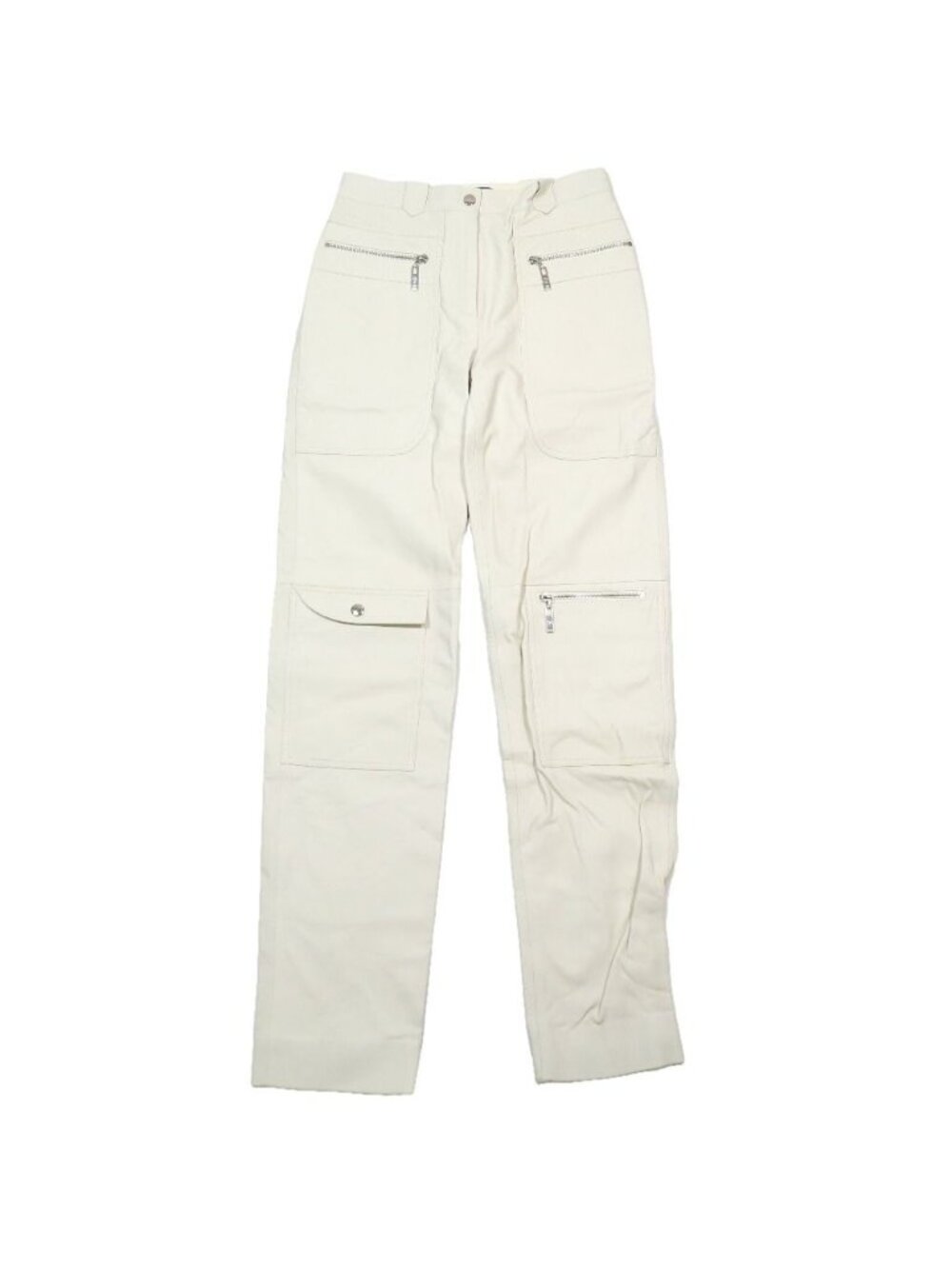 Louis Vuitton Shearling Lambskin Multi Pocket Flight Cargo Pants Sheepskin 34